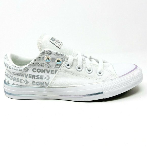 Converse Shoes - Converse Chuck Taylor All Star Madison Ox White Silver Womens Shoes 566104C